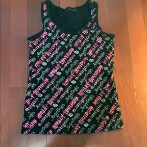Harley-Davidson metallic and studded tank top
